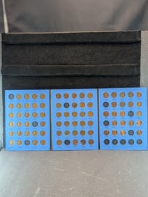 Almost Complete Lincoln Memorial Cents Whitman Album Starting 1959, 76 Coins