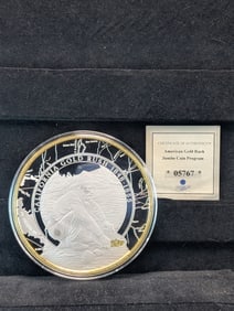 American Gold Rush Commemorative 13 Oz, Gold and Silver plated