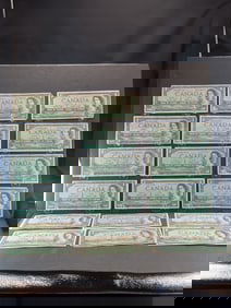 Lot Of Old Canada Currency.