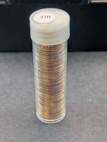 Fifty 1961-P Lincoln Memorial Cents