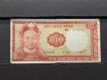 1966 Vietnam ( Mot Tram Dong ) 100 Dong Banknote