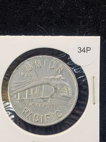 1934 ALCOA Aluminum Union Pacific Lucky Piece Token