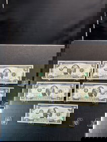 ( 5) 1976 Two Dollar Jefferson Notes