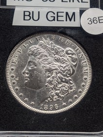 1896 Morgan, MS-65 Like, BU-GEM