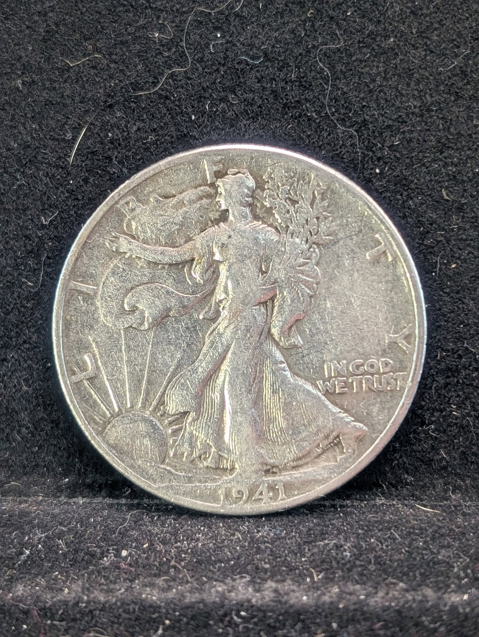 1941, 90% Silver, (WWII ERA-Nice Grade) Liberty Half, 84 years old: 1941, 90% Silver, (WWII ERA-Nice Grade) Liberty Half, 84 years old