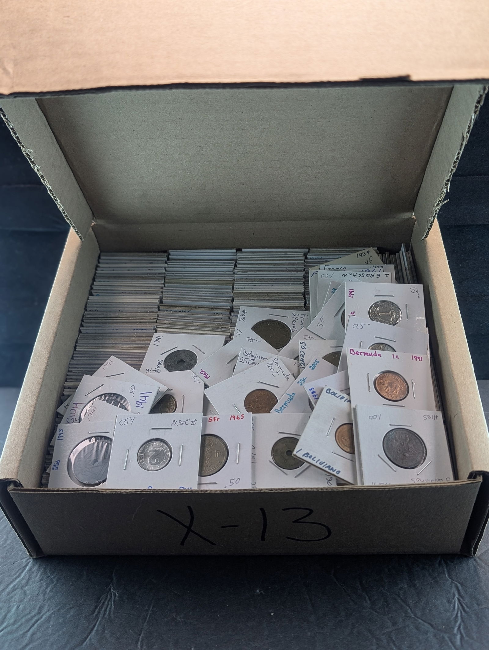 Lot Of 400+ World Coins In 2x2's. No Silver. Nice Mix. (1 of 3)