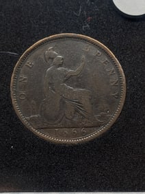 1866 BRITT. Half Penny