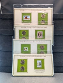 2007, 2008, 2009, & 2010 UNC Sacagawea $1. P & D Mints.