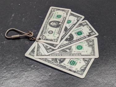 US Currency Key Ring
