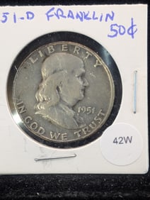 1951-D Franklin Half Dollar