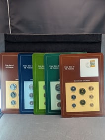 5 Foreign Coin Sets. All Uncirculated.