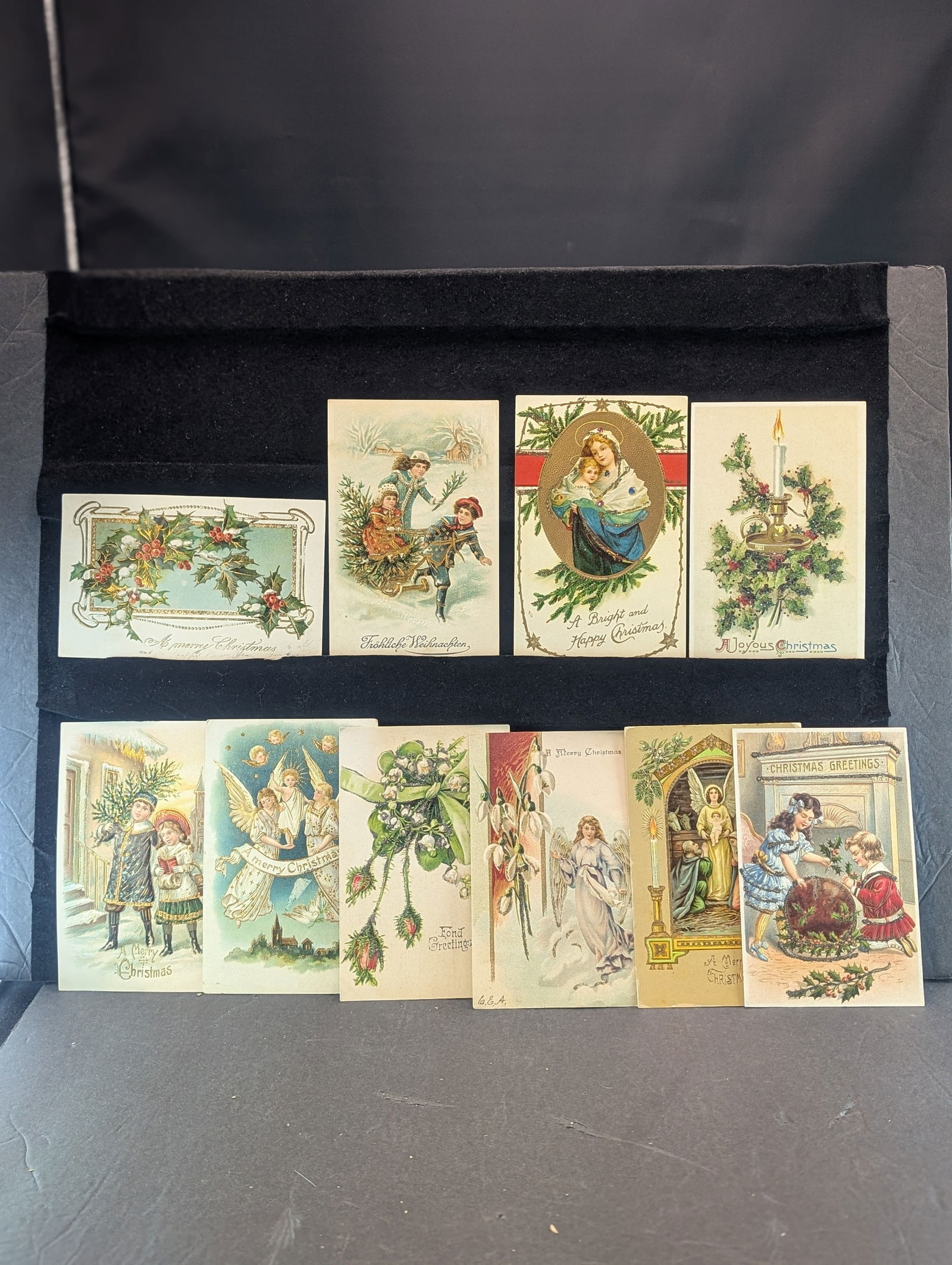 Ten Vintage Christmas Postcards Printed In Germany (1 of 9)