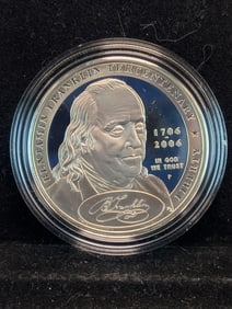 2006-P Benjamin Franklin Founding Father Proof Silver Dollar