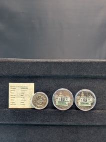 (3) Misc. Copper plated commemoratives