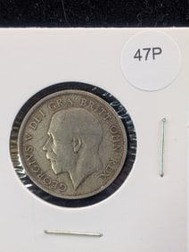 1921 Great Britain One Shilling .500 Silver