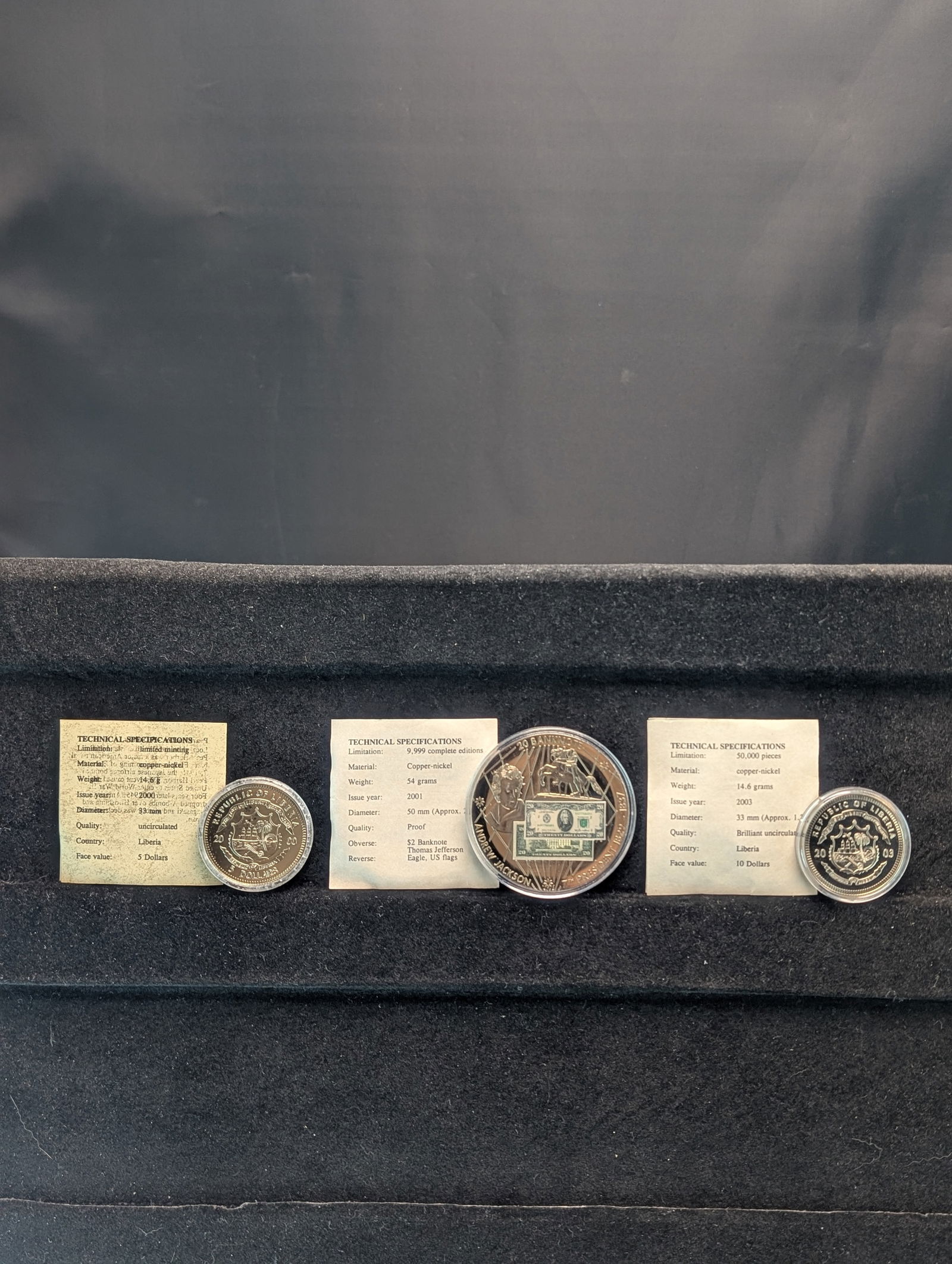 (3) Copper Nickel Commemoratives, Washington, Jackson, Pearl Harbor, (1 of 6)