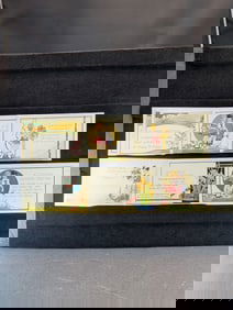 Seven Unused Birthday Postcards