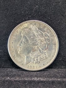 1921 Morgan Dollar, 90% Silver (UNC), 104 years old