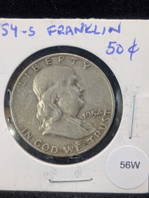 1954-S Franklin Half Dollar