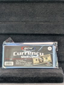 100 Currency Sleeves, New, Sealed