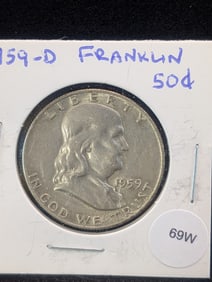 1959-D Franklin Half Dollar