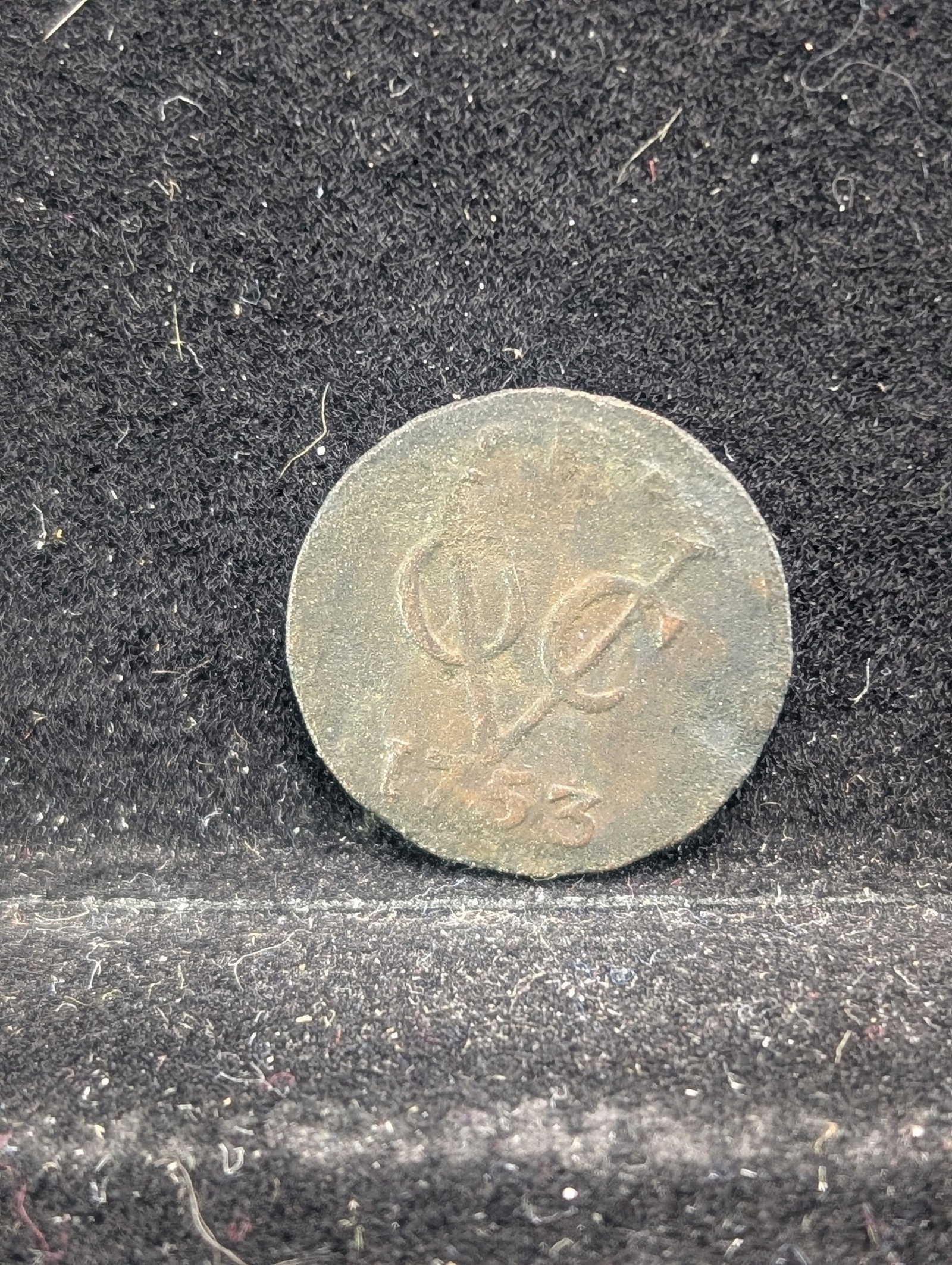 1753 (Rare this High of Grade, COA) Dutch Netherlands Colonial Duit VOC, First New York Penny, 23: 1753 (Rare this High of Grade, COA) Dutch Netherlands Colonial Duit VOC, First New York Penny, 23 Years Before the Constitution, 272 Years Old!