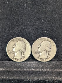 1943 & 1944 Washington Quarters