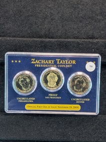 2009 P, D, & S Zachary Taylor Presidential Coin Set