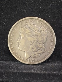 1878 Semi-Key Date Morgan Silver Dollar. First Year Of Issue.