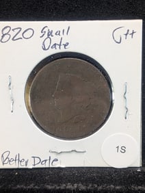 1820 Large cent