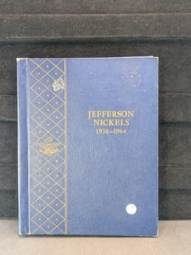 Jefferson Nickel Book, 1938-1964 complete including all 11 war time silver nickels