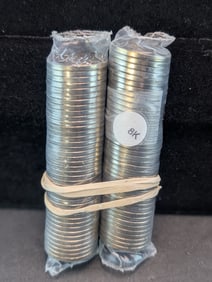 (2) Rolls 2005-D Jefferson Nickels Buffalo
