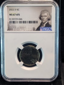 2022-D Jefferson Nickel NGC MS 67 6FS