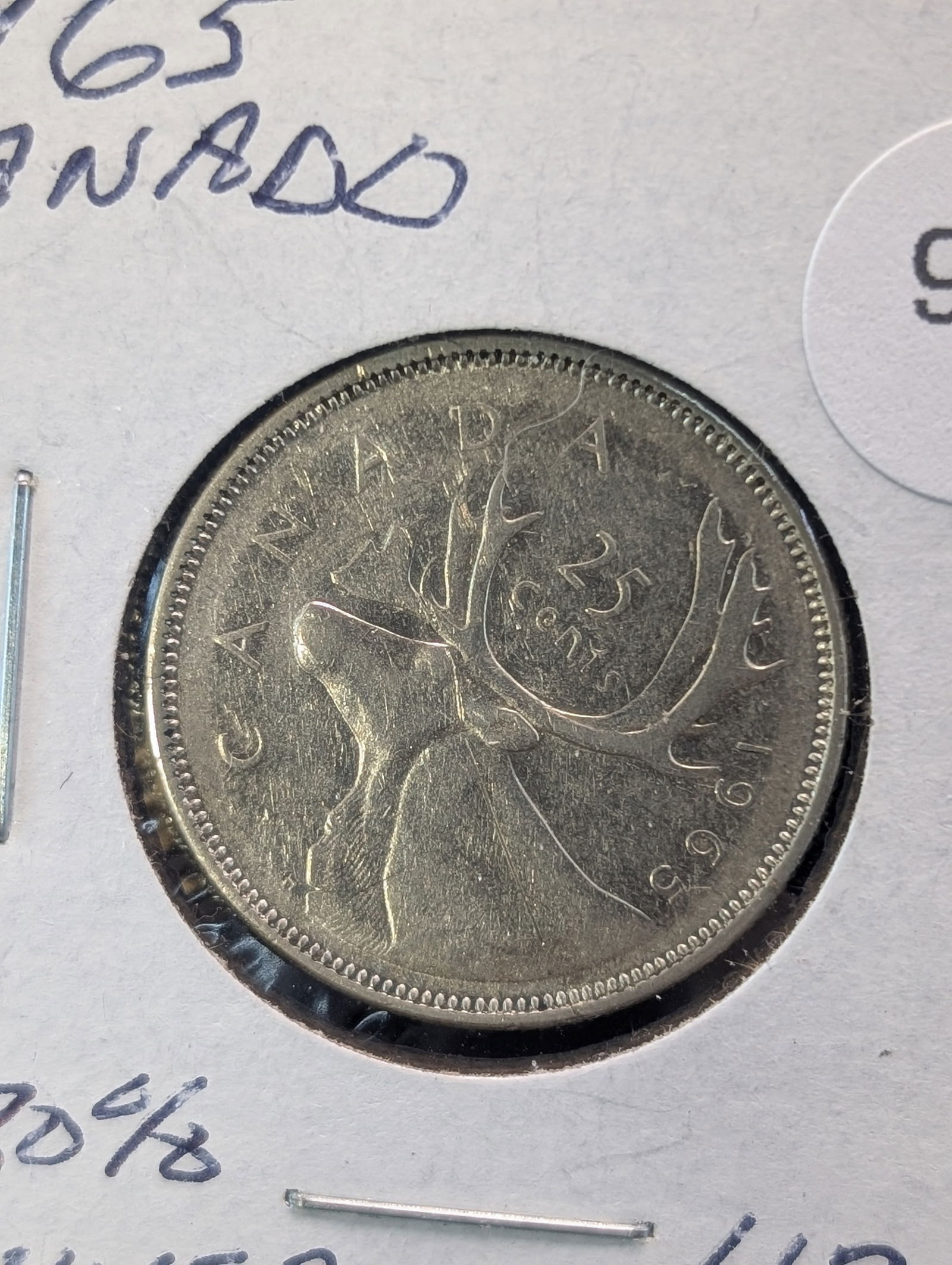 1965 Canada 80% "Silver" Quarter (1 of 2)