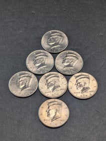 (7) Kennedy Half Dollars 1996 P&D, 1997 P&D, 1998 P&D, 1999-D