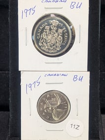 Canada 1975 Quarter and Half Dollar