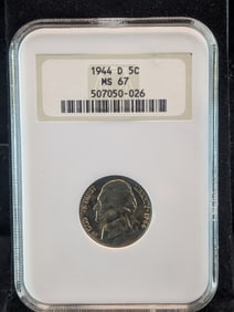 1944-D Jefferson Nickel NGC MS67