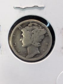 1931-D Mercury Dime