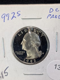 1992-S "Proof" Washington Quarter