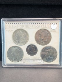 Bicentennial Coin set, Includes 1922 Peace Dollar, 1922 Morgan Dollar, 2 40% Silver Eisenhower
