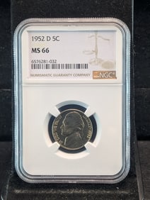1952-D Jefferson Nickel NGC MS 66