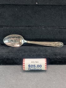 Roll of (25) John Tyler Presidential Quarters & John Tyler Spoon