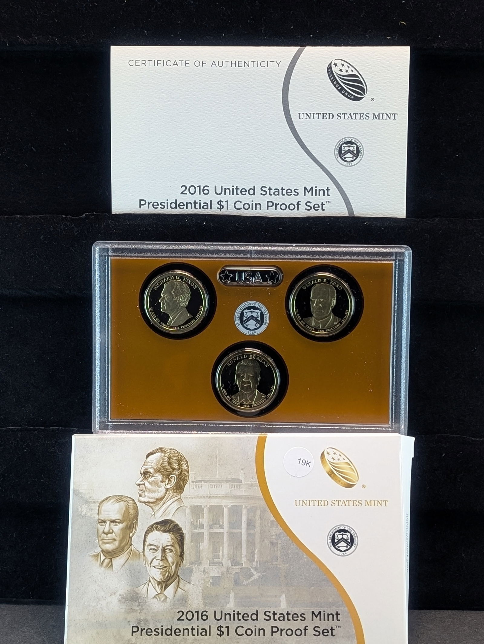 2016-S US Mint Presidential Dollar Coin Set 3 Coins Nixon, Ford, Reagan (1 of 4)