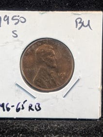 1950-S Lincoln Wheat Cent