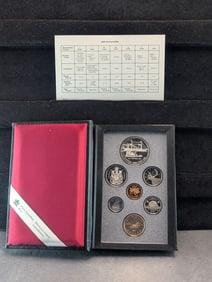 1991 "Double Dollar" Canada Proof Set, Books for $55