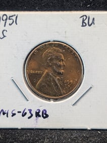 1951-S Lincoln Wheat Cent