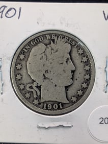 1901 Barber Half Dollar