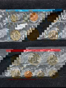 1980 P&D US Mint Set 13 Coins (3) SBA Dollars )