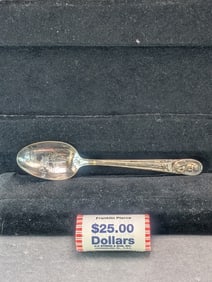 Roll of 25 Franklin Pierce Presidential Dollars and Franklin Pierce Spoon