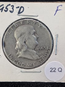 1953-D Silver Franklin Half Dollar